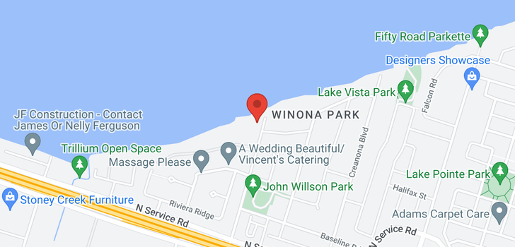 map of 527 Winona Road